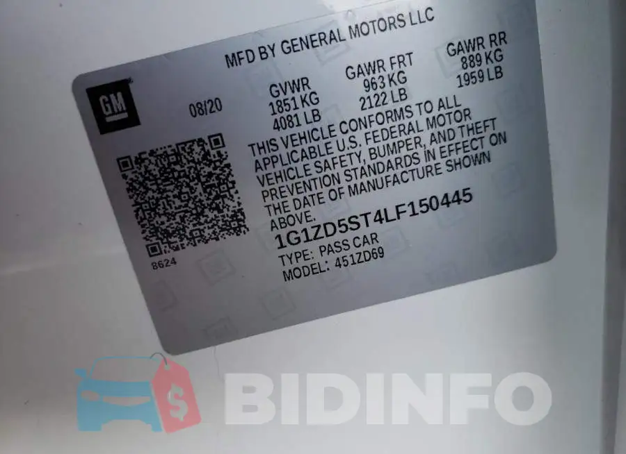 1G1ZD5ST4LF150445 Photo# 12