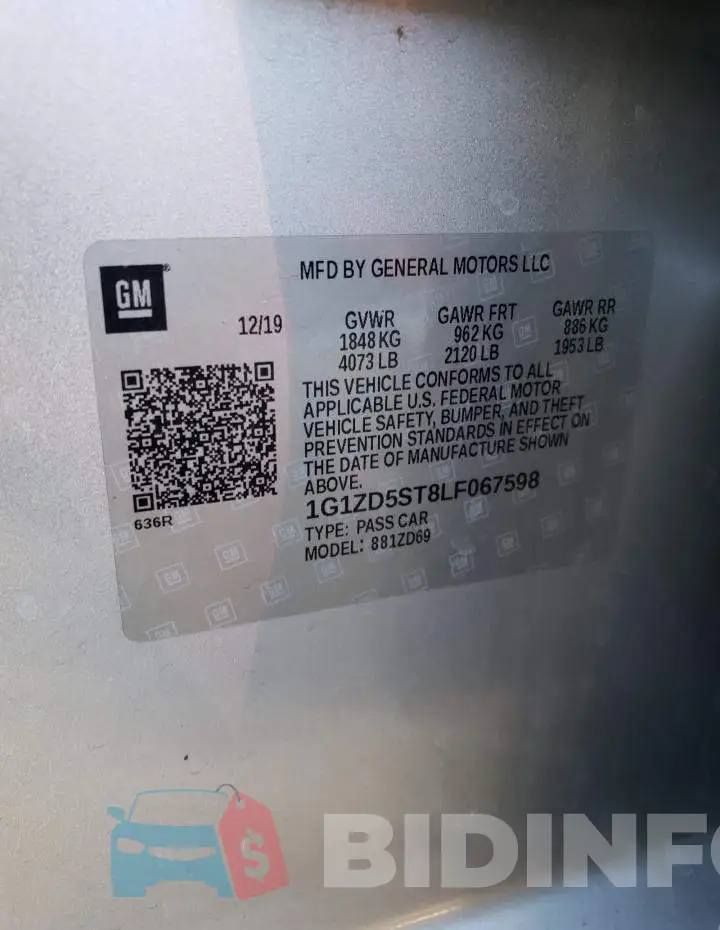 1G1ZD5ST8LF067598 Photo# 10