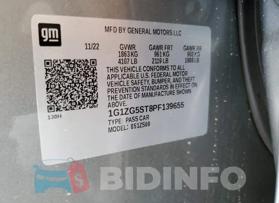 1G1ZG5ST8PF139655 Photo# 12