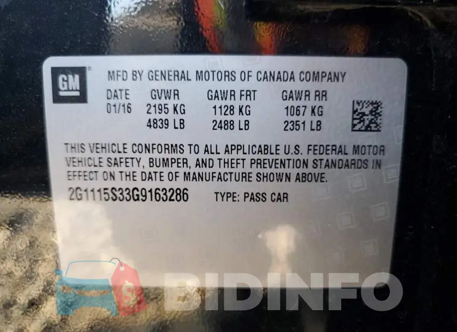 2G1115S33G9163286 Photo# 12