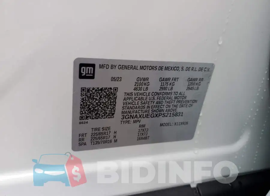 3GNAXUEGXPS215831 Photo# 13