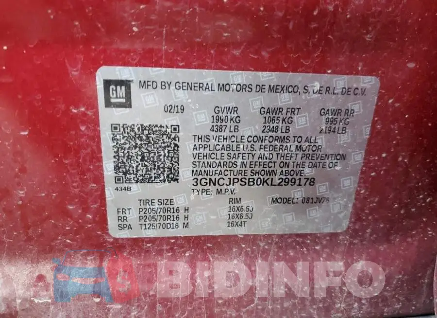 3GNCJPSB0KL299178 Photo# 13