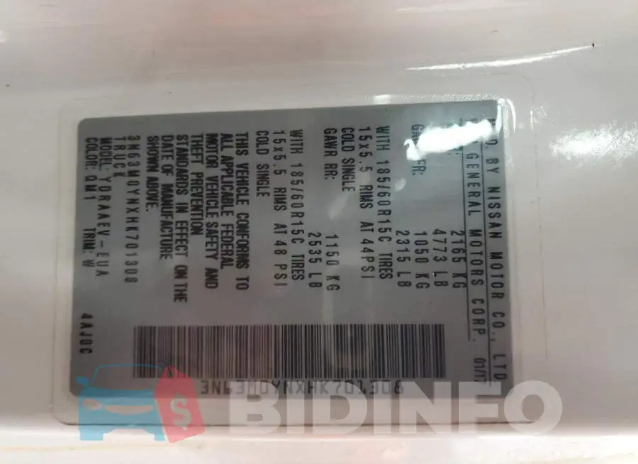 3N63M0YNXHK701308 Photo# 12