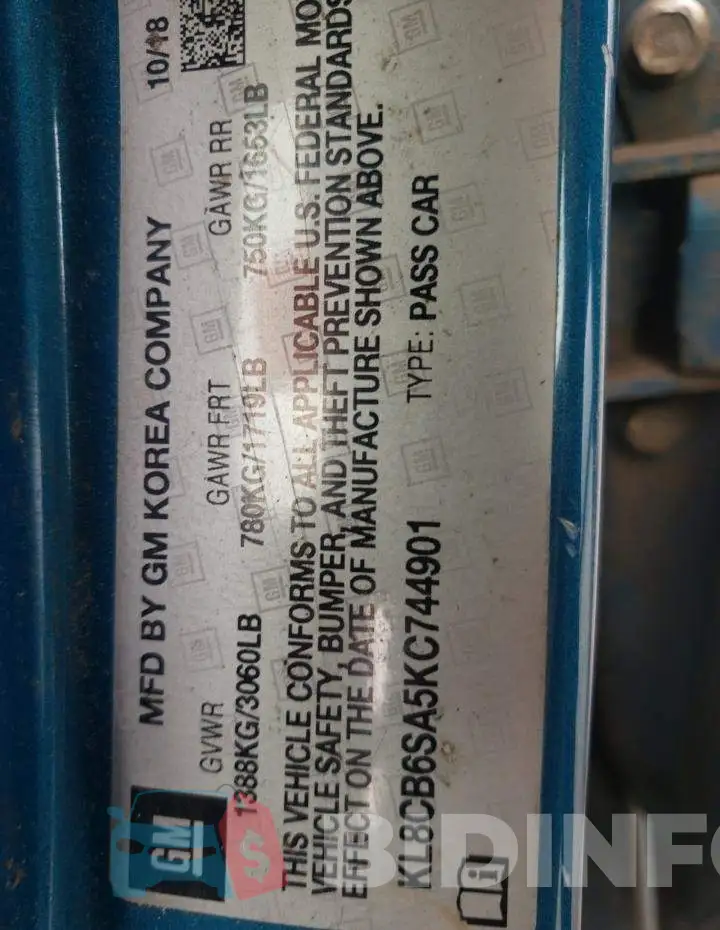 KL8CB6SA5KC744901 Photo# 12
