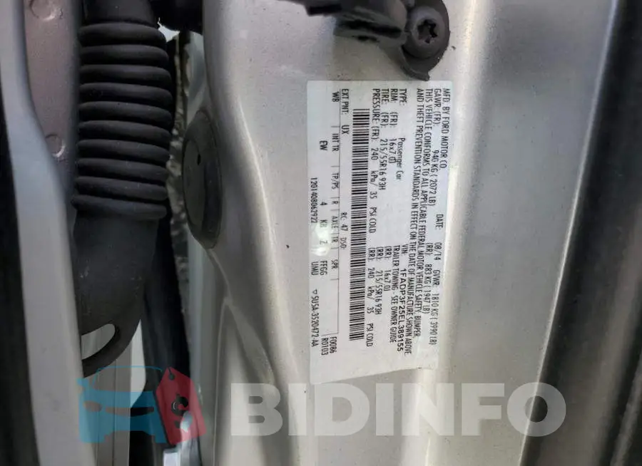1FADP3F25EL389155 Photo# 12