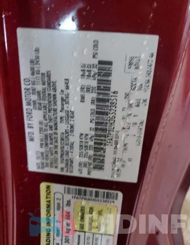 1FATP8UH3G5238516 Photo# 12