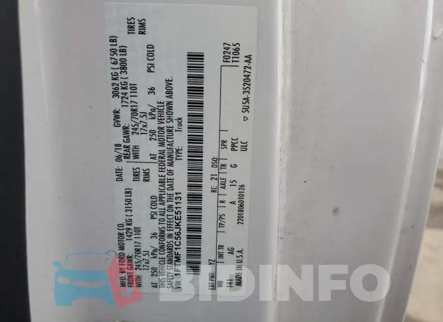1FTMF1C56JKE51131 Photo# 12