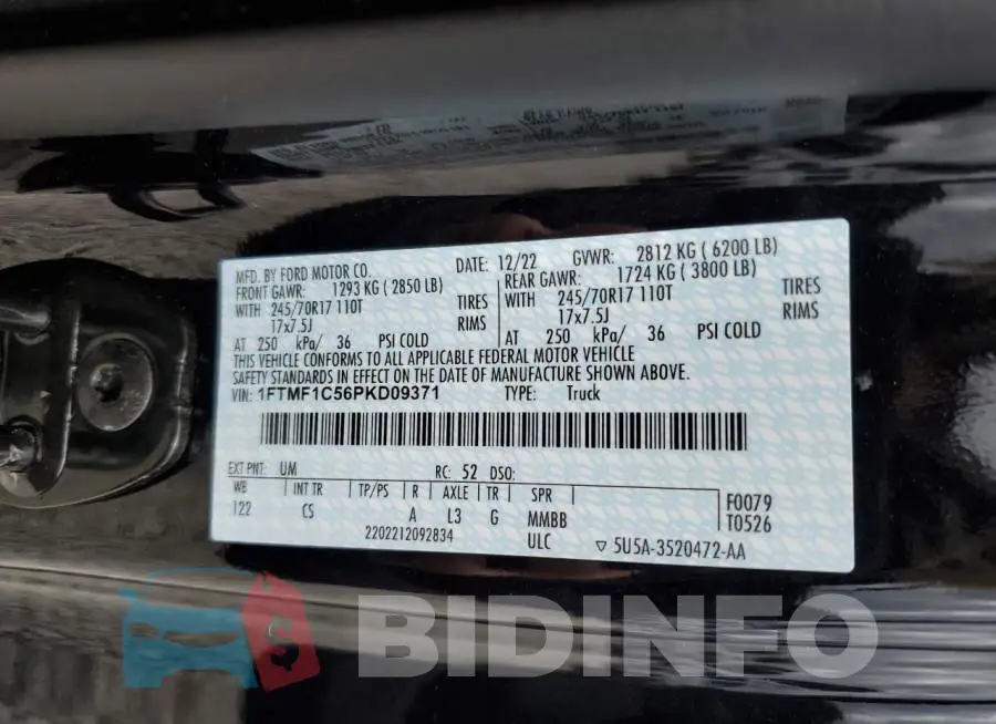 1FTMF1C56PKD09371 Photo# 12