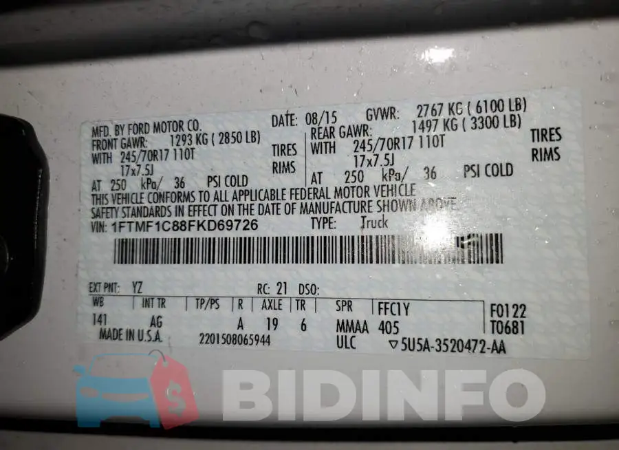 1FTMF1C88FKD69726 Photo# 12