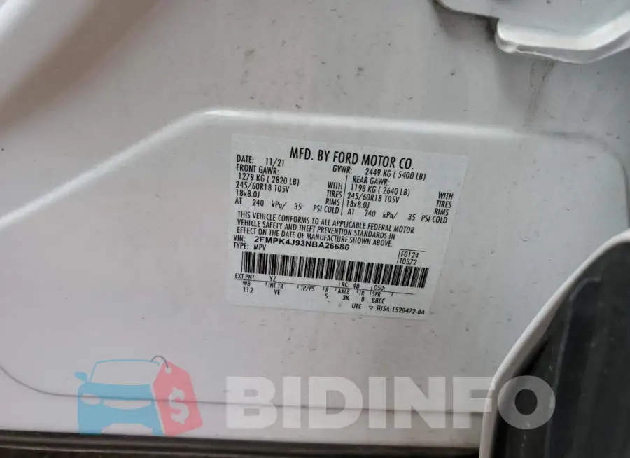 2FMPK4J93NBA26686 Photo# 12