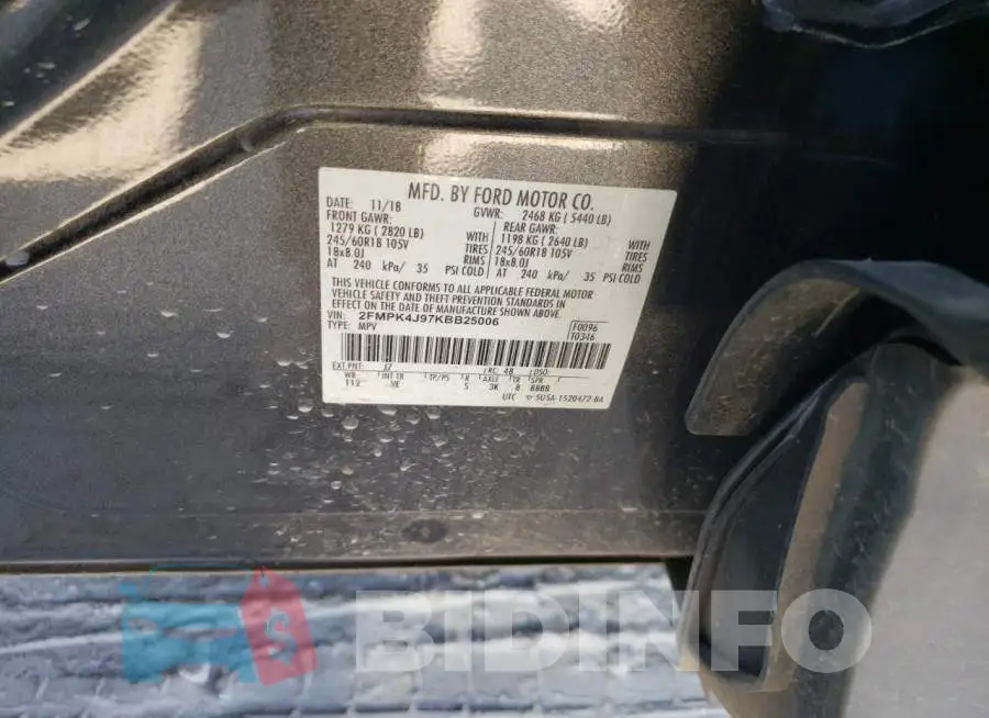 2FMPK4J97KBB25006 Photo# 13