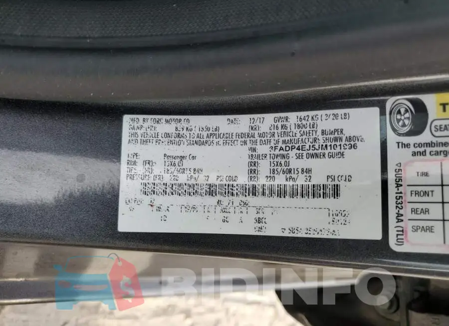 3FADP4EJ5JM101996 Photo# 12