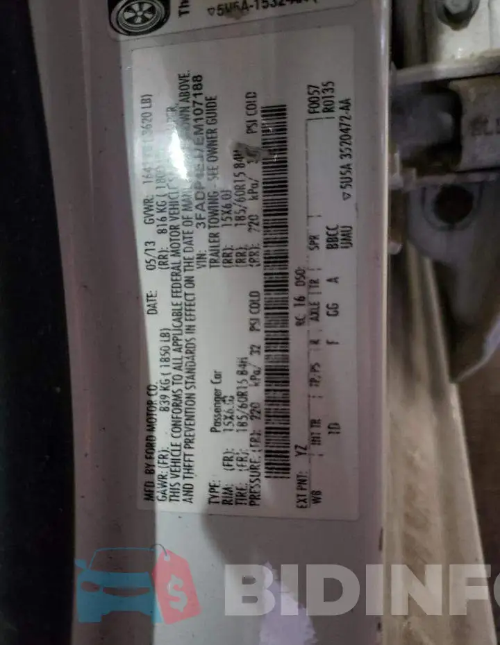 3FADP4EJ7EM107188 Photo# 12