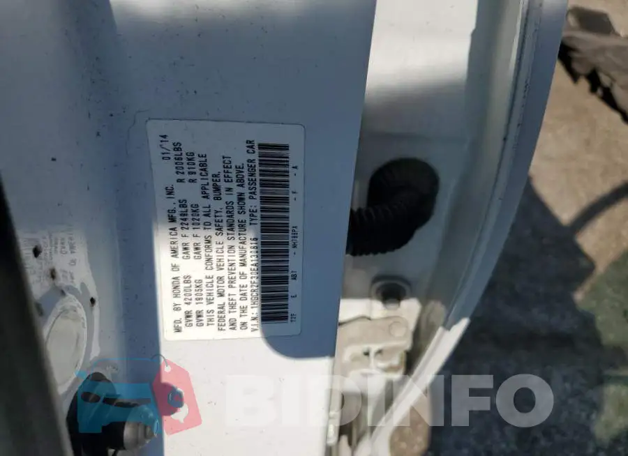 1HGCR2F30EA130816 Photo# 12