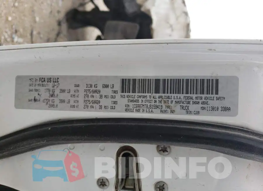 1C6RR7MT8JS159419 Photo# 13