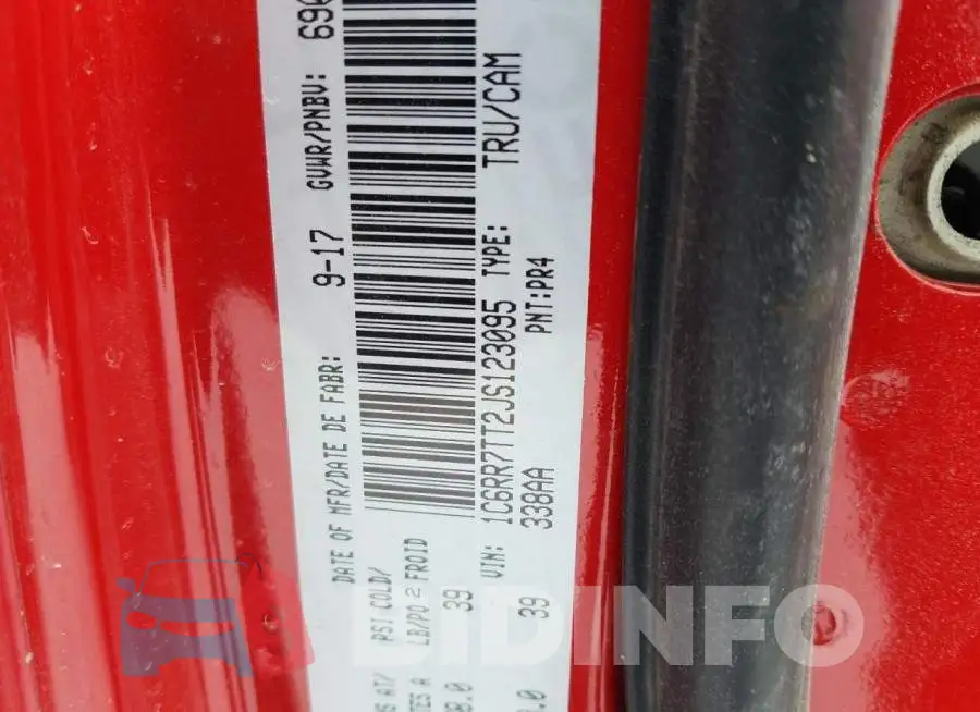 1C6RR7TT2JS123095 Photo# 13