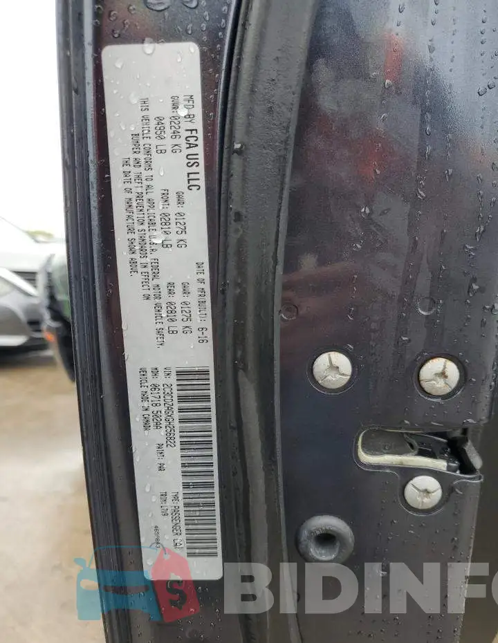 2C3CDZAGXGH256822 Photo# 13