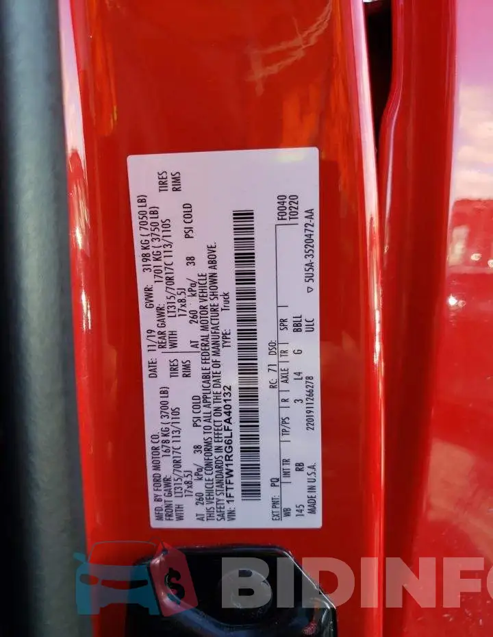 1FTFW1RG6LFA40132 Photo# 12