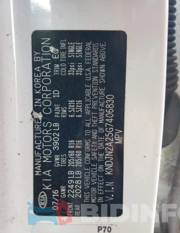 KNDJN2A25G7406830 Photo# 12