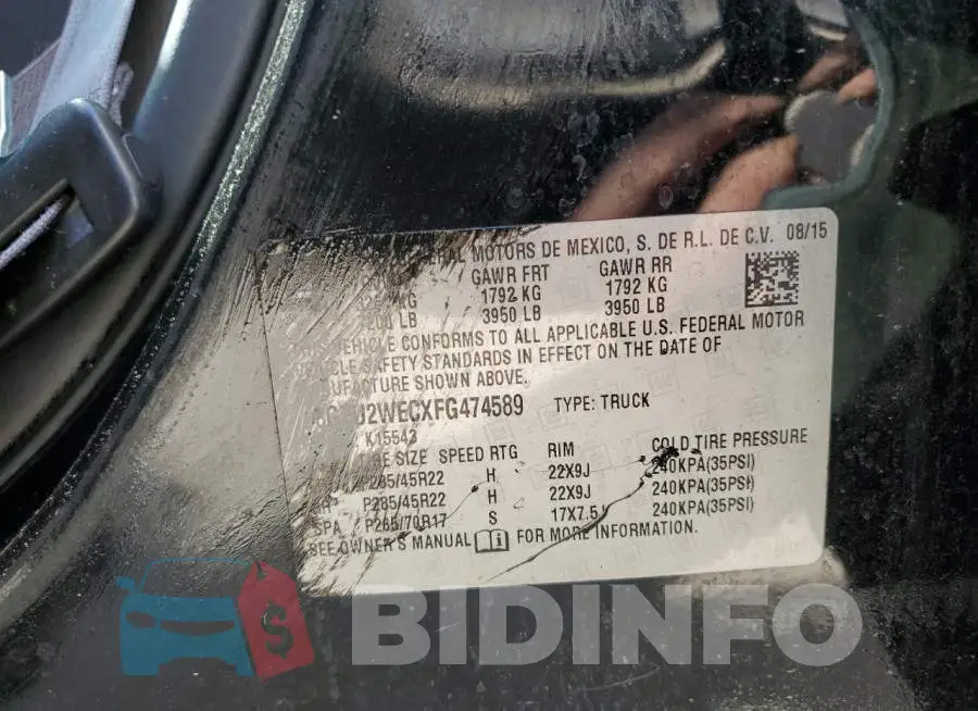 3GTU2WECXFG474589 Photo# 12
