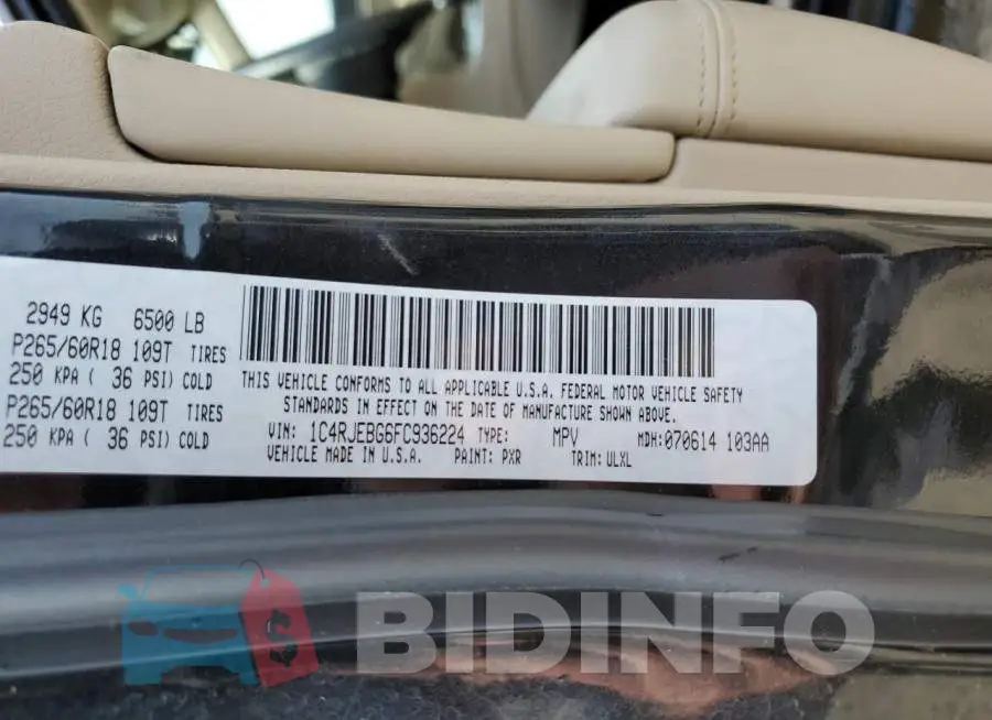 1C4RJEBG6FC936224 Photo# 13