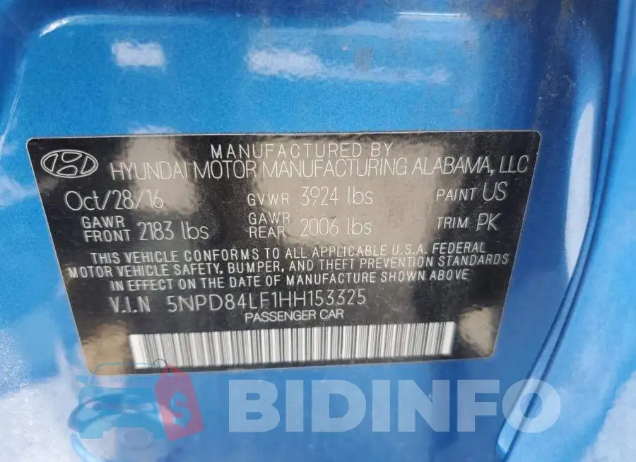 5NPD84LF1HH153325 Photo# 13