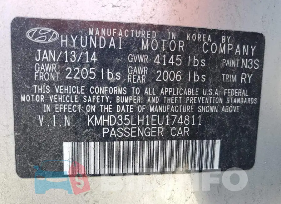 KMHD35LH1EU174811 Photo# 13