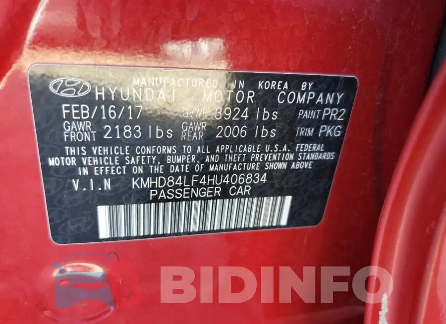 KMHD84LF4HU406834 Photo# 12