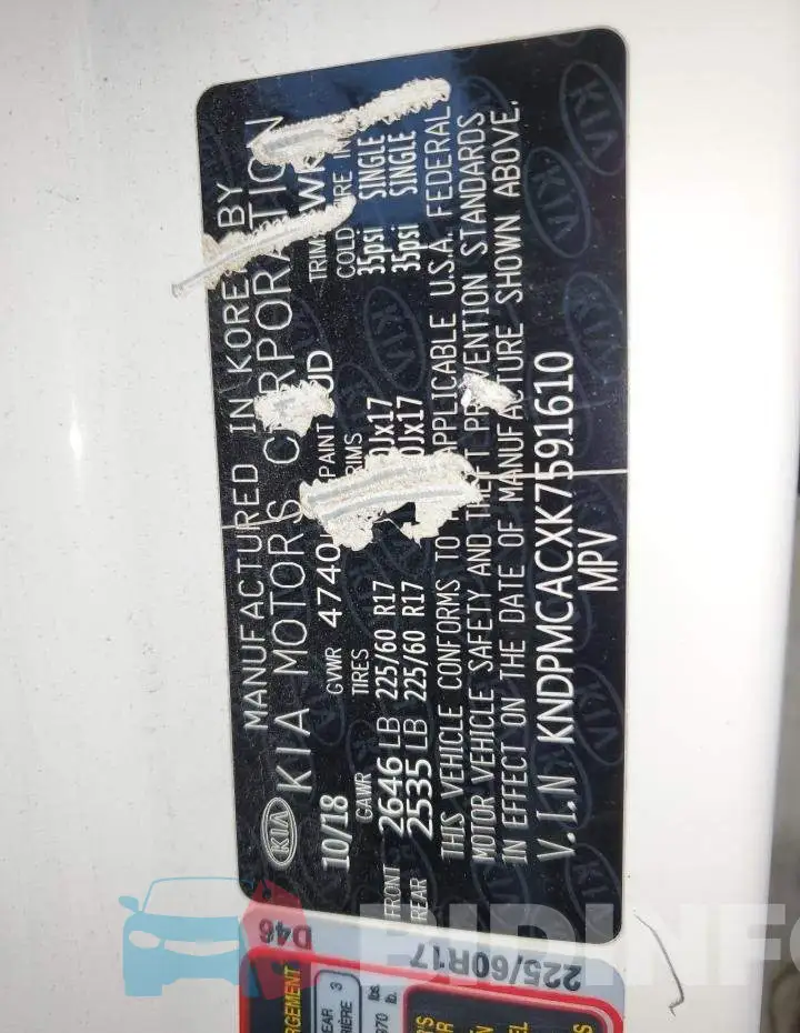 KNDPMCACXK7591610 Photo# 13