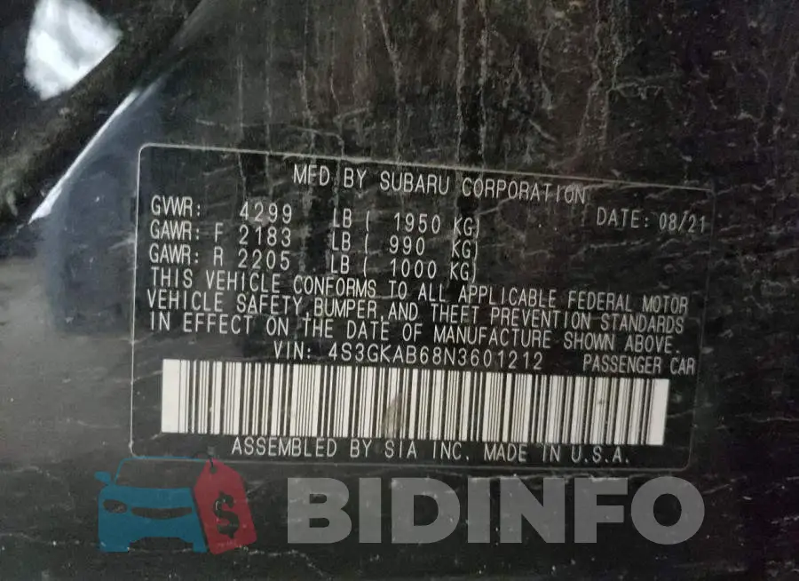 4S3GKAB68N3601212 Photo# 13