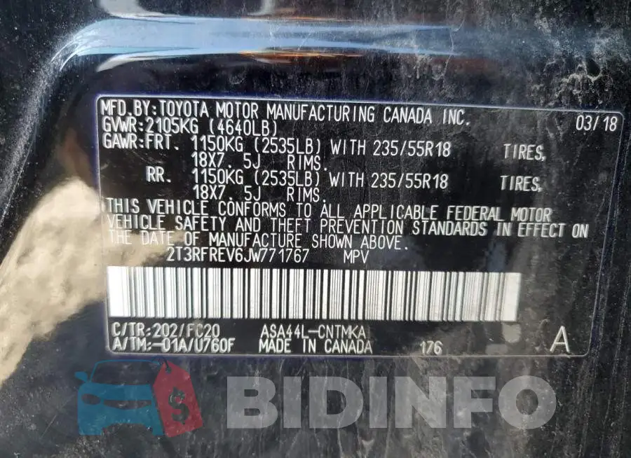 2T3RFREV6JW771767 Photo# 12