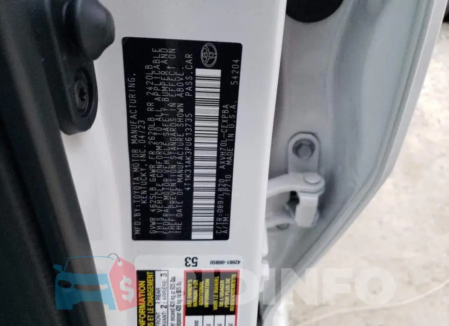 4T1K31AK3PU613735 Photo# 12