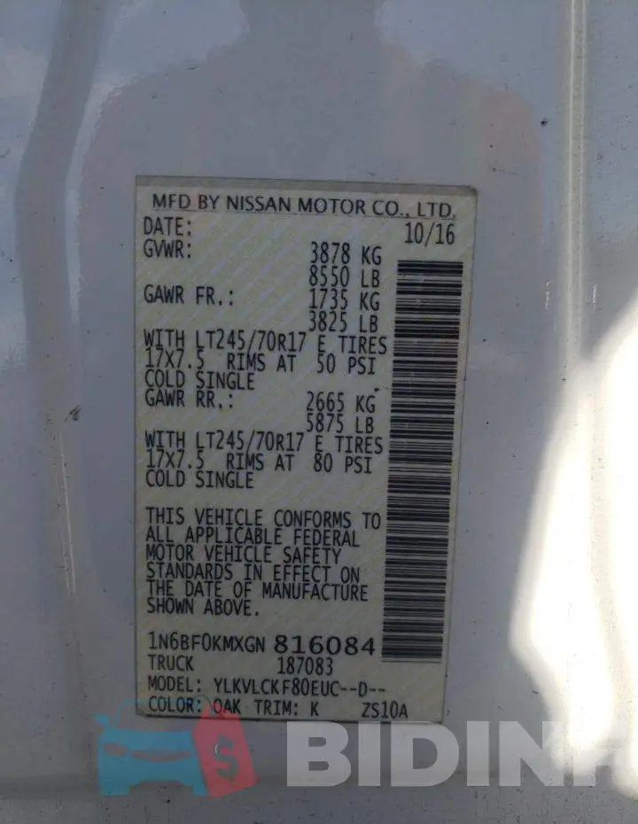 1N6BF0KMXGN816084 Photo# 13