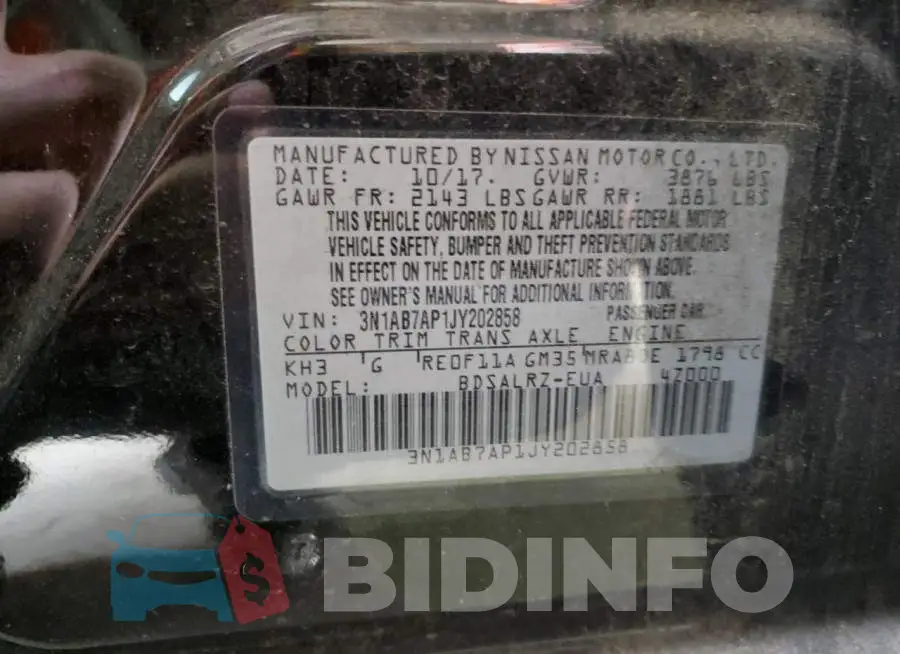 3N1AB7AP1JY202858 Photo# 12