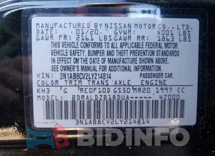 3N1AB8CV2LY214814 Photo# 12