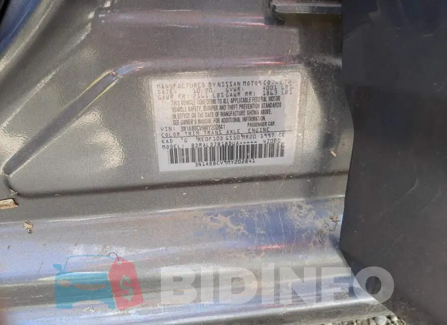 3N1AB8CV9MY202841 Photo# 13