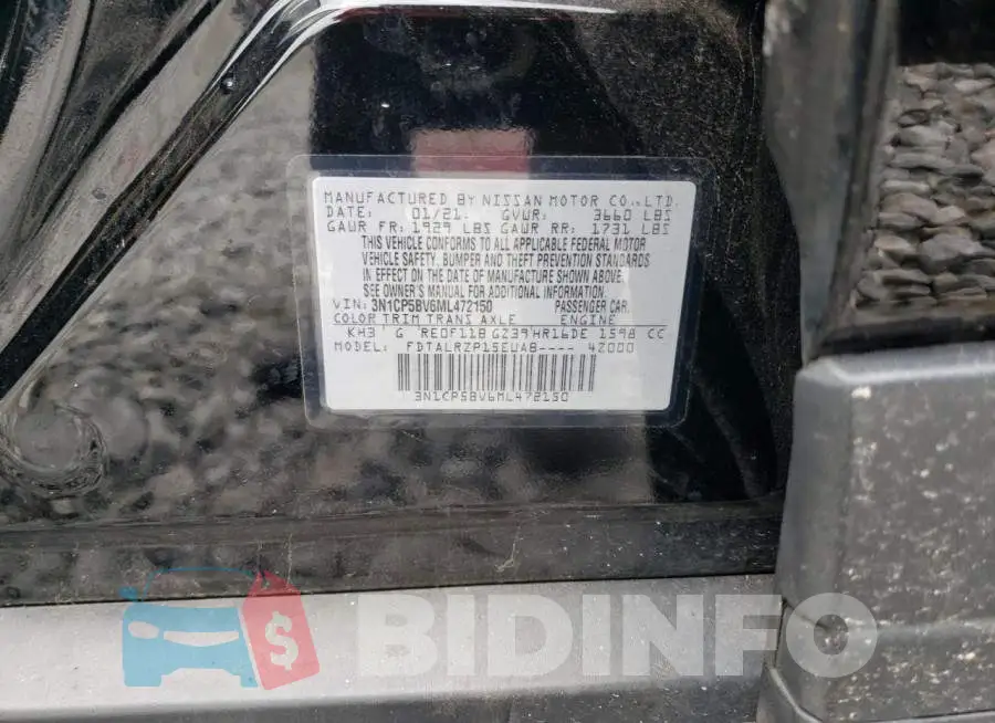 3N1CP5BV6ML472150 Photo# 13
