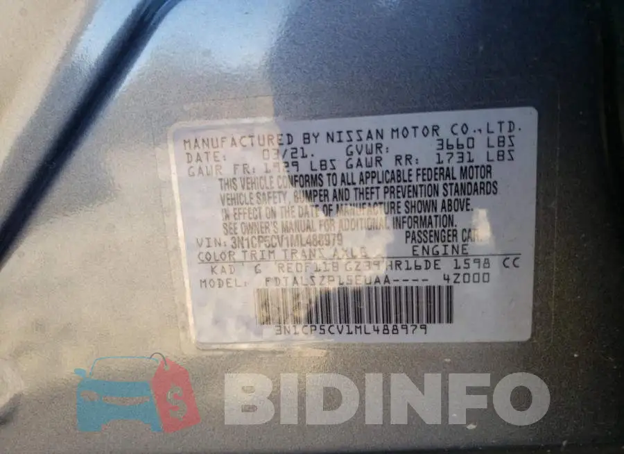 3N1CP5CV1ML488979 Photo# 12