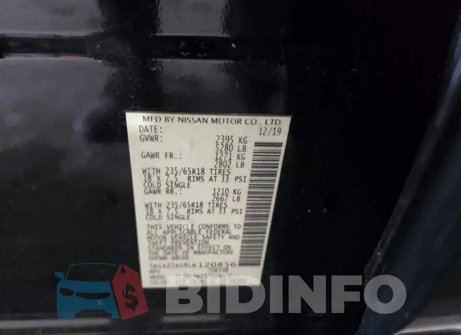 5N1AZ2AS9LN120856 Photo# 14