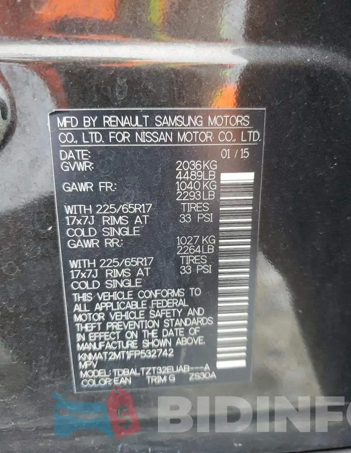 KNMAT2MT1FP532742 Photo# 13