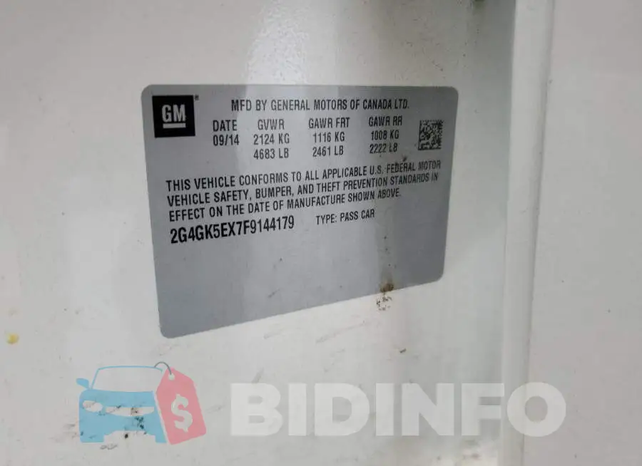 2G4GK5EX7F9144179 Photo# 12