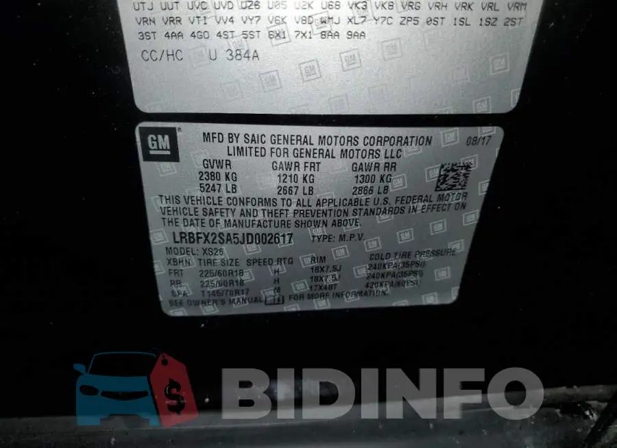 LRBFX2SA5JD002617 Photo# 14