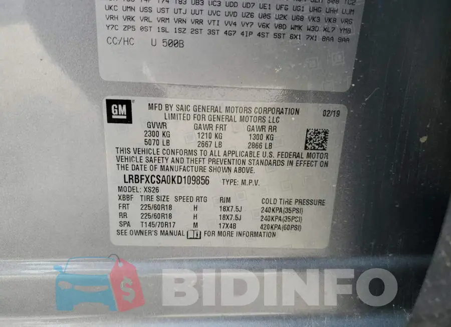 LRBFXCSA0KD109856 Photo# 14