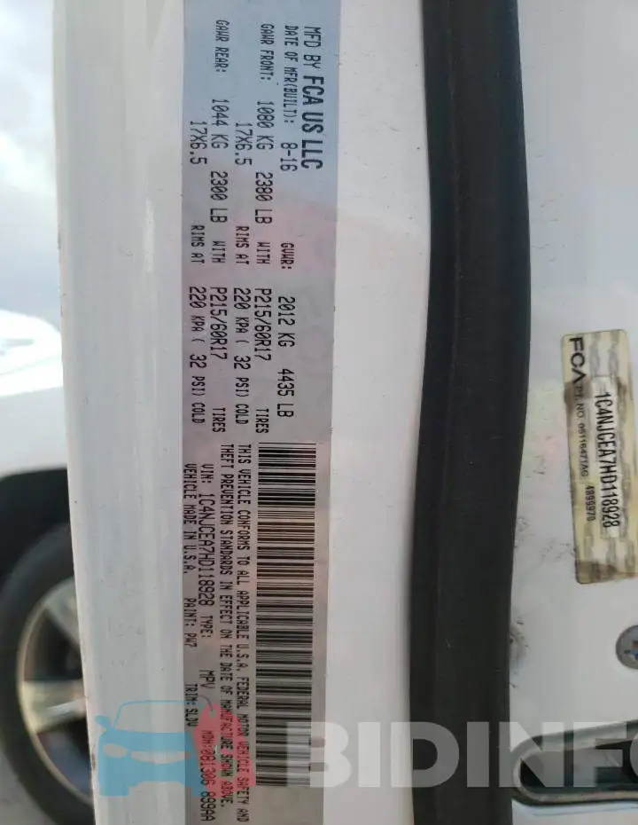 1C4NJCEA7HD118928 Photo# 13