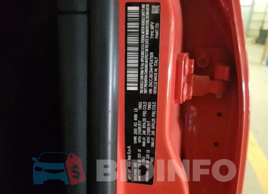 ZACCJBCB4HPE47908 Photo# 12