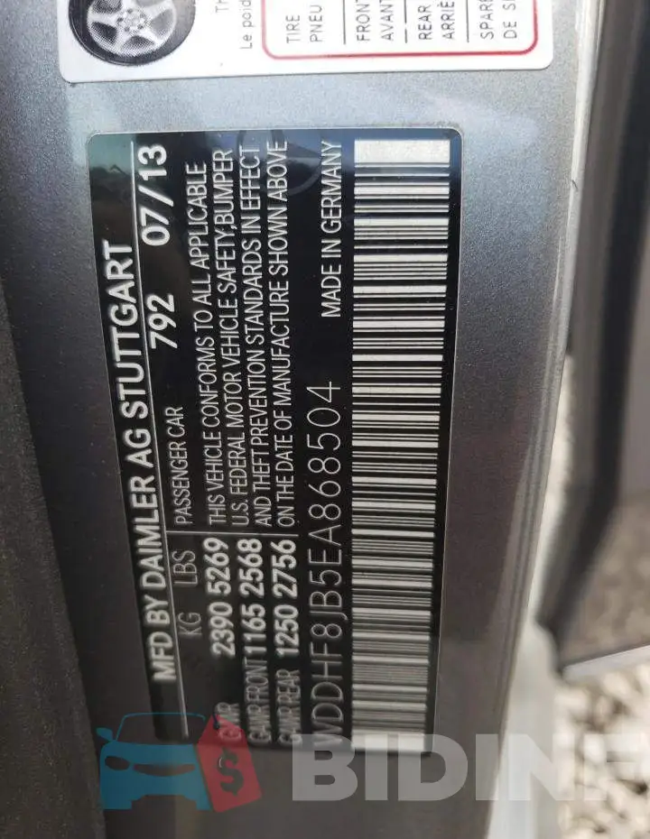 WDDHF8JB5EA868504 Photo# 12