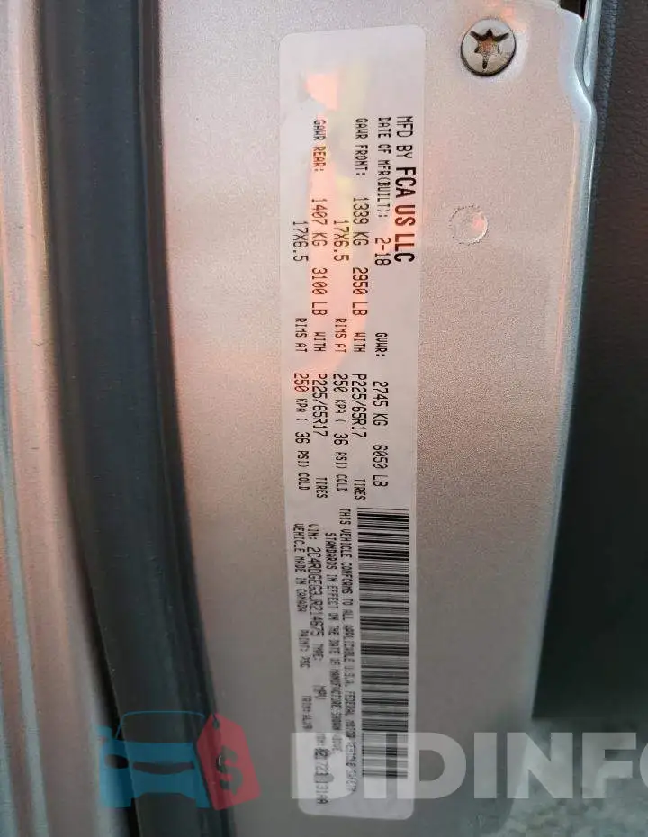 2C4RDGEG3JR214675 Photo# 13