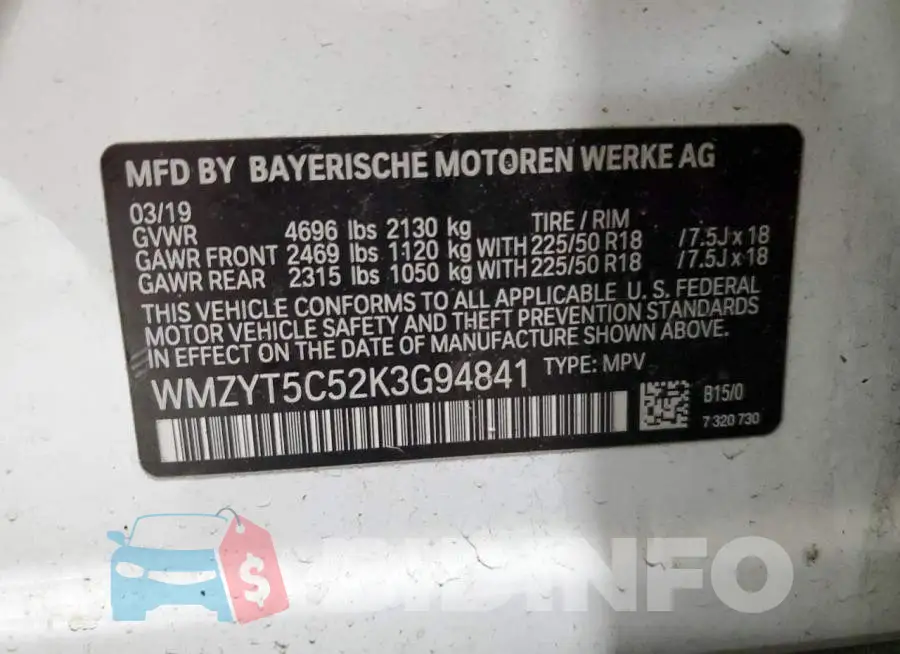 WMZYT5C52K3G94841 Photo# 12
