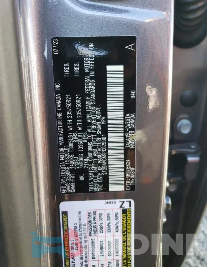 2T2BAMCA9PC029901 Photo# 12