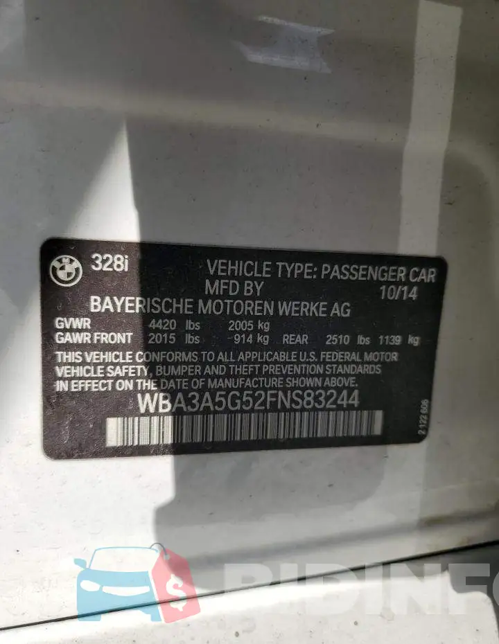 WBA3A5G52FNS83244 Photo# 12